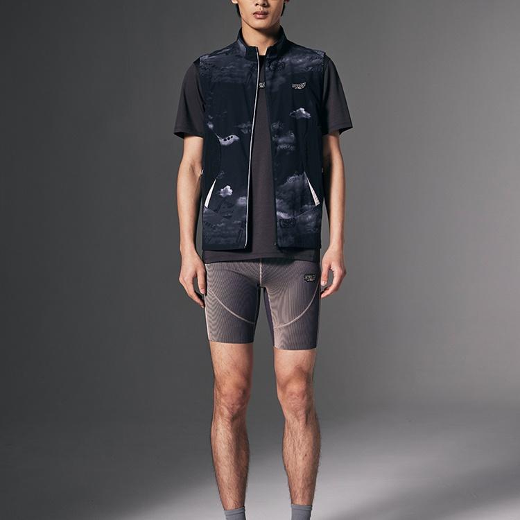 Saucony Nathan Bell Series Running Training Series Stand Collar Fashion Soft Versatile Sleeveless Vest Unisex Vests Black SA2259VT42C-PR245