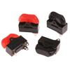 2Pcs 10A 250Vac Hair Dryer Switch 3 Pins Rocker Switch 3 Position On Off Boat Switch On-Off-On Elliptical Boat Shape Switch