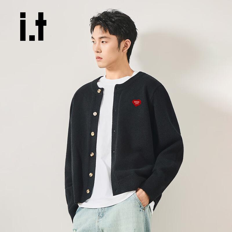 CHOCOOLATE Мужской кардиган свободного кроя с узором в виде сердец S