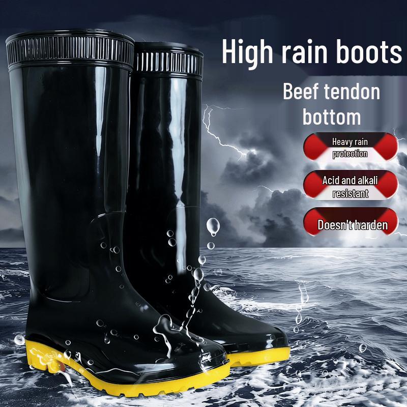 Unisex High-Top Reflective Rain Boot Covers