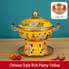 Juedian Cloisonné Thickened Pure Copper Alcohol Hot Pot