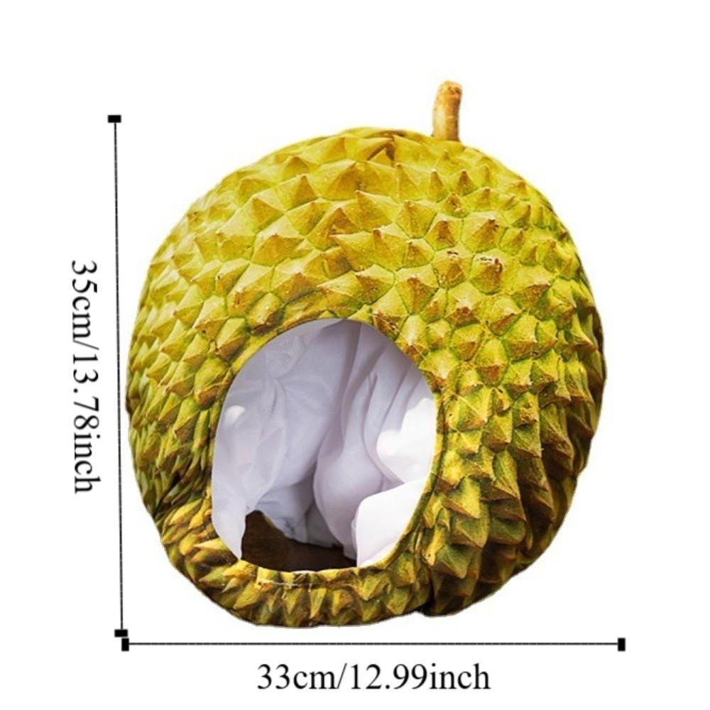 Funny Durian Headgear Soft Cartoon Plush Hat Cute Simulation Durian Hat Cosplay Costume