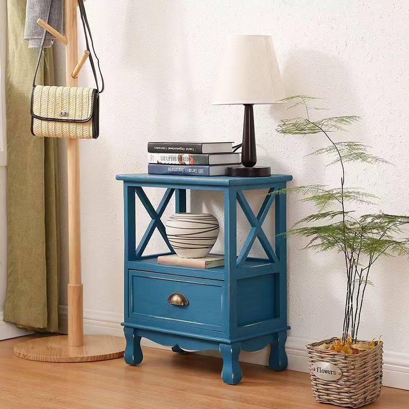 Retro Solid Wood Flower Stand