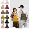Solid Color Backpack Lightweight Large Capacity Backpack for Unisex