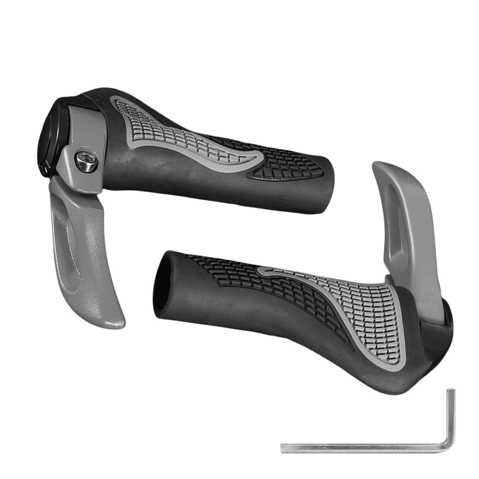

1 Pair Bicycles Grip Rubber Ergonomic Bicycles Handlebar Grip Nonslip Handlebar Grip fits 22.2mm Handlebar for Cycling B