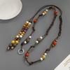 Colorful Wooden Bead Necklace by Fiona Sit - Ethnic, Woven, Long Necklace & Waist Chain