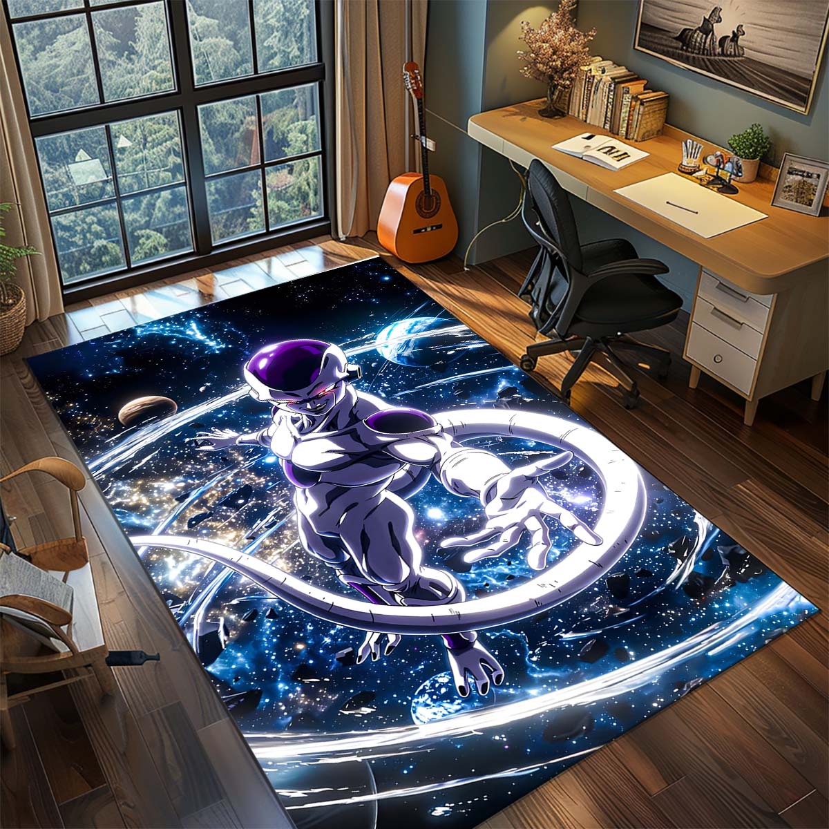 

Dragon Ball Goku Anime Rug Carpet Large Area Rug Non Slip Washable Floor Mat Gamer Room Bedroom Home Decor -QJY 60x90cm