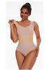 European & American Style Shaping Thong Bodysuit: Wide Strap, Tummy Control, Open Crotch, Butt Lifting, Strappy Bra, Bust Support