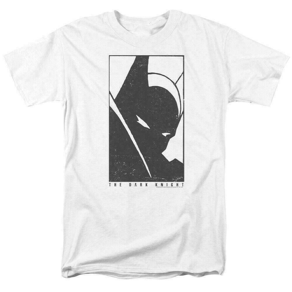 Batman An Icon Distressed Logo T Shirt Licensed Comic Book Tee White M