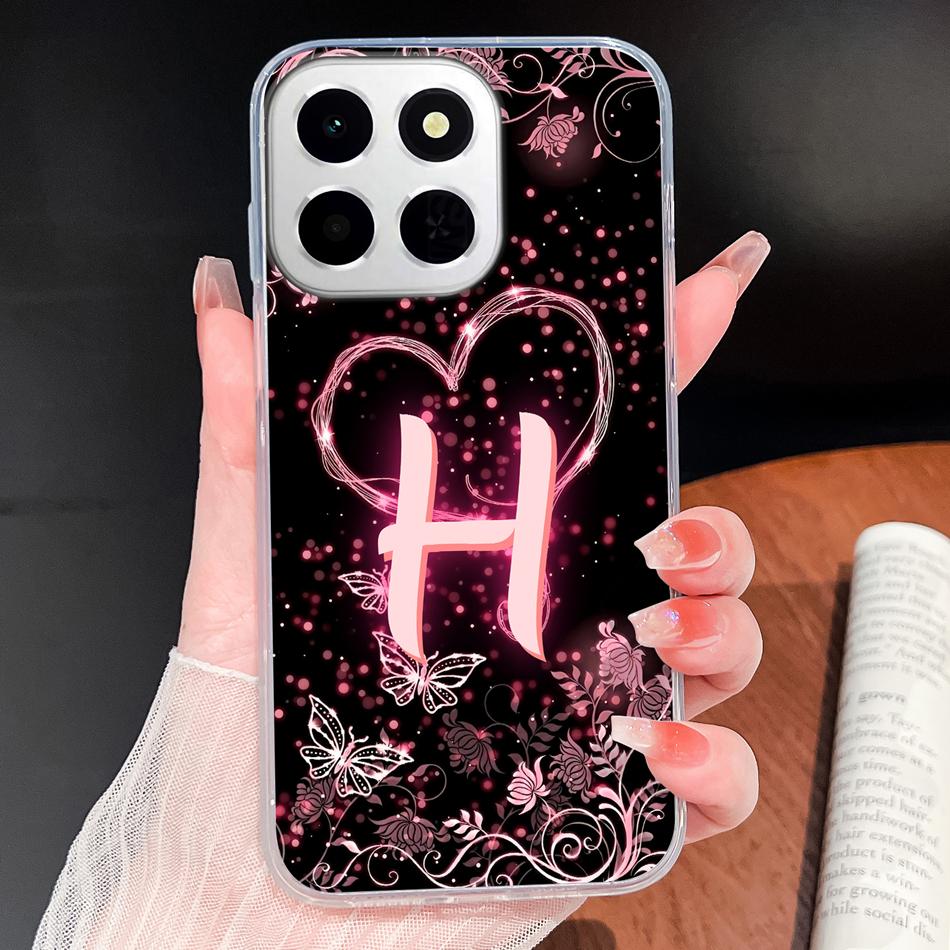 

Чехол для телефона Honor X6 X6S X6A X6B Plus X6C Розовое Сердце с Буквами Мягкий ТПУ Силикон Прозрачный Корпус Для Honor X 6 Funda Honor X6 4G&Transparent