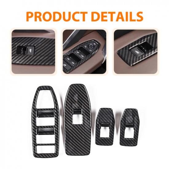 Car Door Window Lift Switch Button Panel Cover 4Pcs For BMW X1 / IX1 -2025
