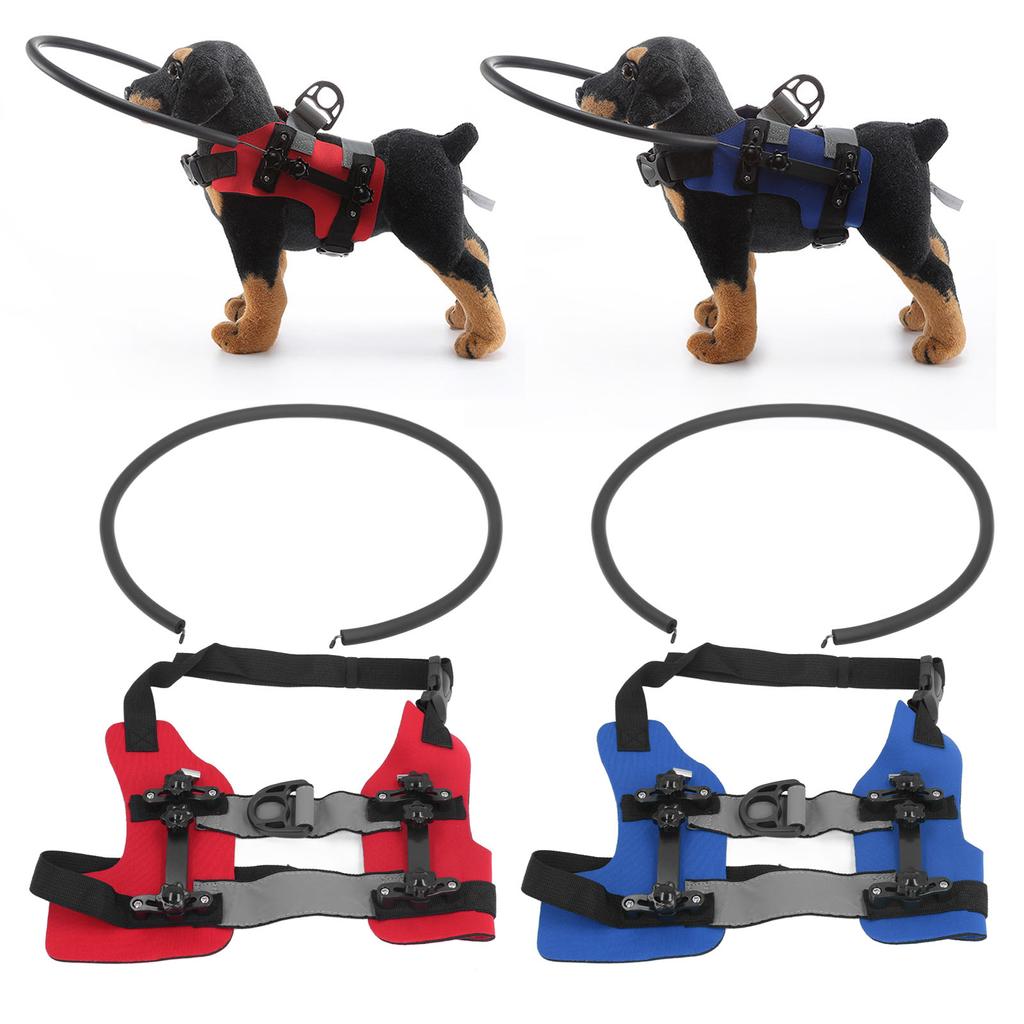 Ring Harness for Blind Dog Easy Fixation Sturdy Adjustable Blind Dog Ring Bumper Guards for Blind Pe