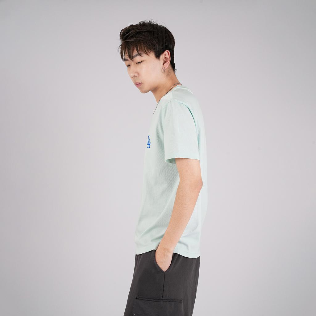 New MLB Drop Shoulder Sleeve T Shirt Unisex Green 31TS11131-07T