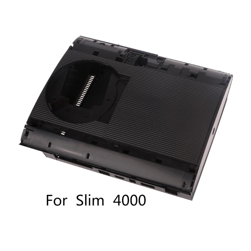 Game Machine Case Solid Color Game Console Replacement Full Cover Housing for 4000 Game Accessories Black