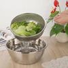 19.5/25.5CM Stainless Steel Fine Mesh Strainer Net Baskets With Handles Resting Base Colander Set Kitchen Supplies Multi-Purpose
