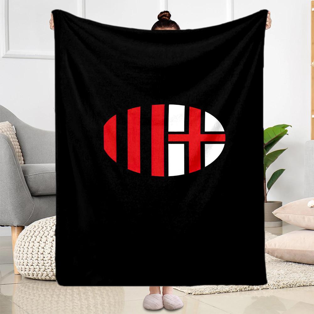 Ac Milan Blanket Soft Cozy Suitable For Chair Picnics Livingroom For All Seasons Modern Style Birthday Christmas Gift Blanket