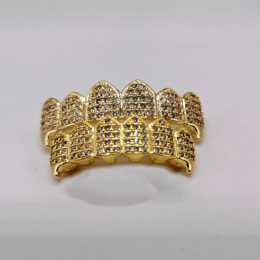 Zirkonia Tijgertand Halloween Hip-Hop Kostuum Tanden