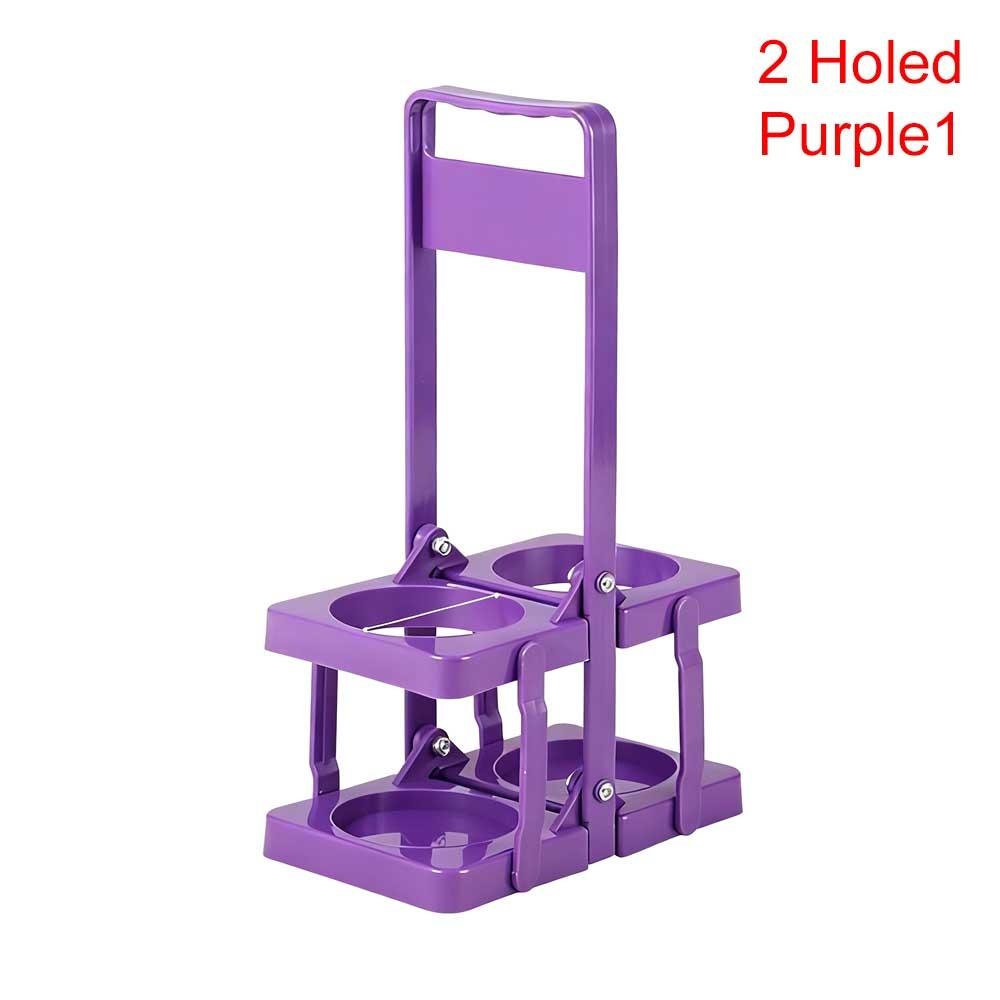 1Pcs New Basket Cup Organizer Beer Rack Bar Beverage Display Foldable Beer Bottle Carrier Reusable 2 Holes Drink Holder