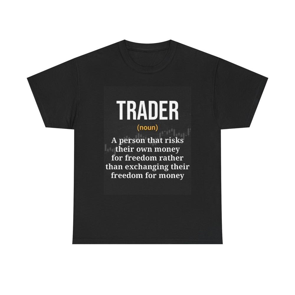Trader Stock Market Graphic T Shirt Funny Investing Unisex Heavy Cotton Tee Unisex T-Shirt S