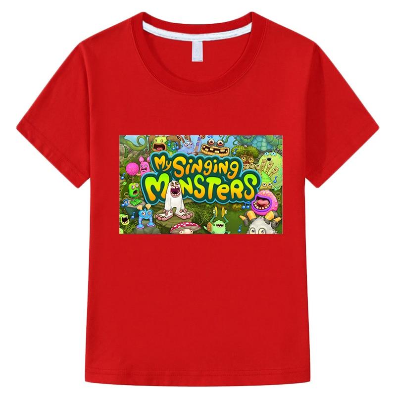 My Singing Monsters T-shirt Cotton Short Sleeve Tops Y2k One Piece Casual Anime Tshirt Boy Girl Clothes Summer Children Clothing