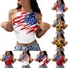 Women's Fashion Independence Day Print Sleeveless Base Tank Top