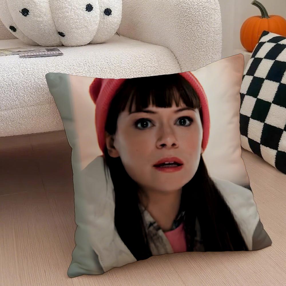 AAlison Hendrix Cushion Cover Throw Pillow Cover Hidden Button Durable Polyester Chair Cushion
