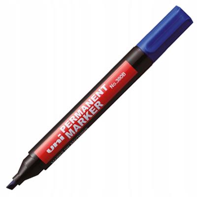 Chisel Tip Permanent Marker Blue Uni-380B