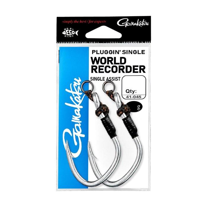 Gamakatsu Plugging Single World Recorder Single Assist 9/0 (2 count) Silver