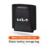 For KIA Car Leather Storage Pocket Seat Back Door Center Console Organizer Accessories K5 K2 Optima Soul Spectra Niro Cadenza