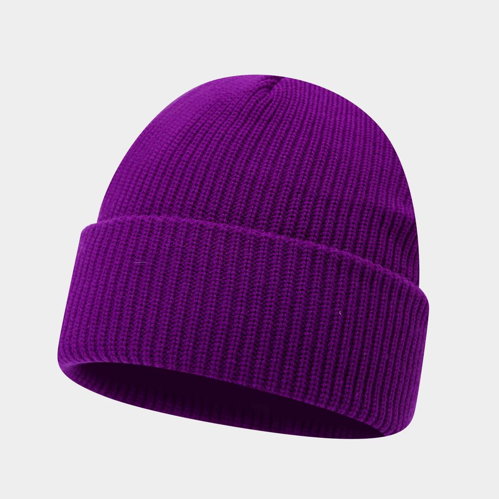 European and American Autumn & Winter Retro Dome Warm Short Knit Skull Cap - Thickened Beanie, Unisex Slouchy Hat