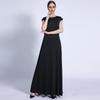Women's Round Neck Sleeveless High Waist A-Line Maxi Dress Cotton Casual Long Dress