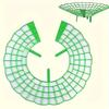 20pcs Green Strawberry & Watermelon Support Frames 3-Leg Fixed PVC Plant Racks Open Grid Drainage Design for Berries Patio