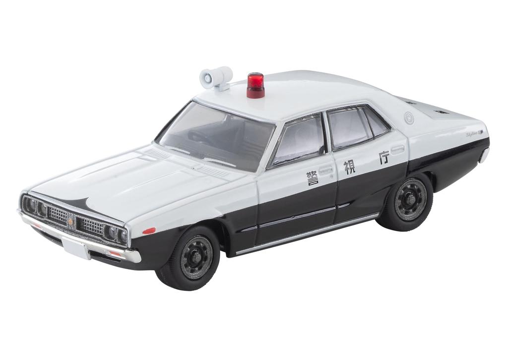 Tomica Limited Vintage Neo LV-N315a Nissan Skyline 2000GT Patruljebil Metropolitan Police Department 76 Års Ferdigprodukt