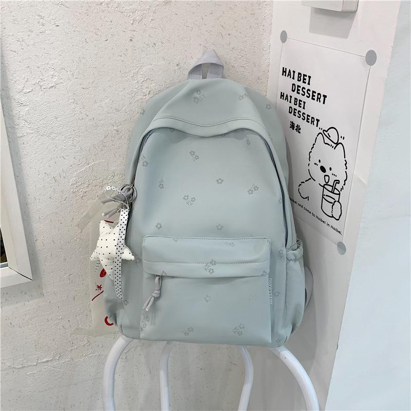 Schoolbag Refreshing Mint Backpack Simple Large-capacity Student Schoolbag New Korean Fresh and Sweet Little Girl Backpack