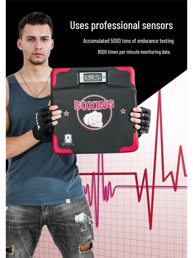 Boxing Smart Voice-Activated Punching Bag: Portable Punch Power & Speed Tester