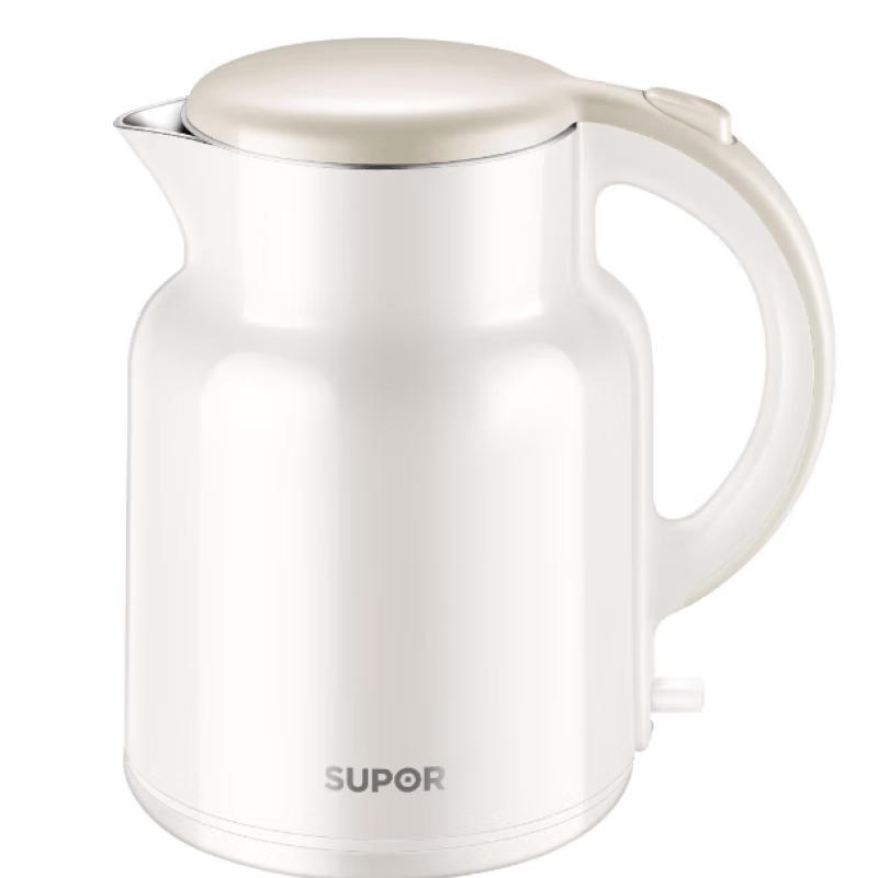 SUPOR 2L Double-Layer Anti-Scald Electric Kettle CN plug (adapter included)