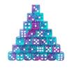 Rounds Corner Six Sided Dices Bulk, Pack of 50 Assorted Color 12mm D6 Acrylic Dices Cubes with Number Dots for Kids Use