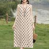 Rochie elegantă de vară pentru femei, mărime plus, haine vintage, rochie lungă fără mâneci