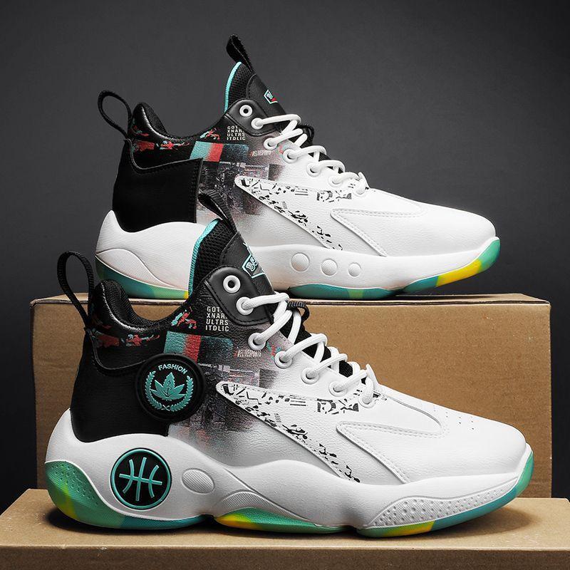 

Basketball shoes spring fashion platform running shoes students outdoor color matching lightweight sports shoes 45 зелёный