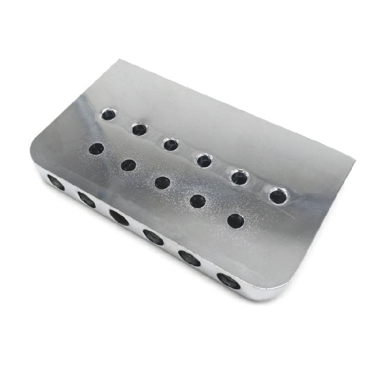 Verstellbare 6-Saiten-Gitarrenbrücke mit Schraubenschlüssel & Schrauben Feste Gitarrenbrücke