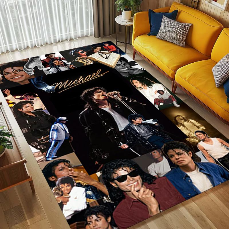 Michael Jackson Living Room Nonslip Area Rug Soft Carpet For Bedroom Gameoom Playroom Sofa Office Home Decor Doormat