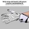 White Foot  Gloves Anti Slip Silicone Grip Sports Receiver Glove Brthable   Wrist Strap for Sport