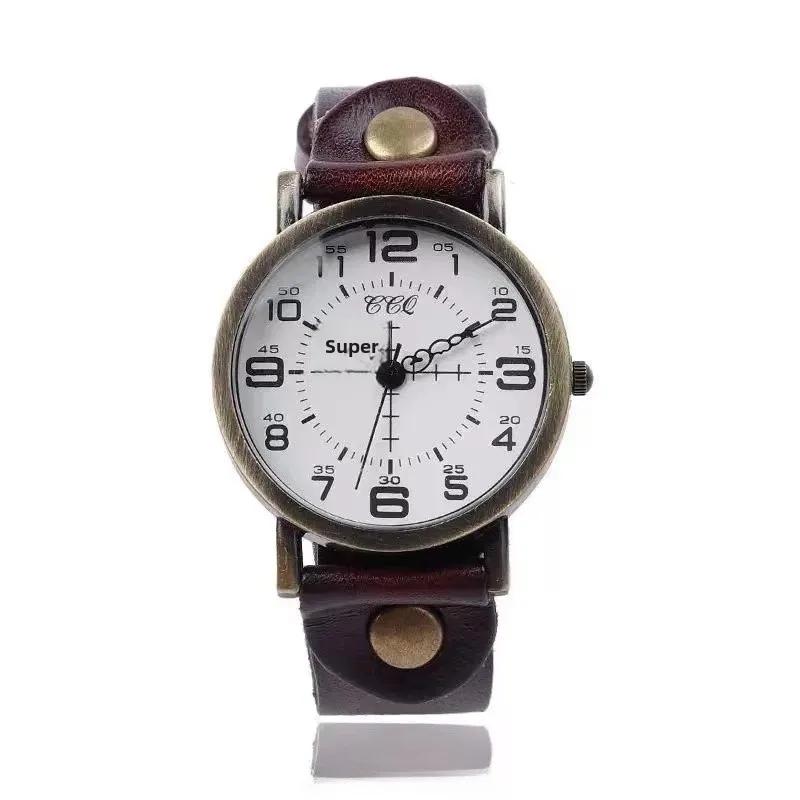 Neutral Retro Belt Digital Ladies Casual Watch Popular Sale Quartz Wristwatch From Mainland China No Brand Designated Buckle