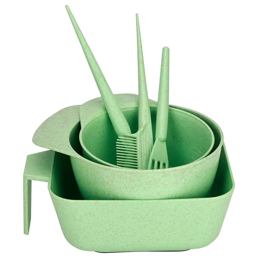 6Pcs DIY Hair Dye Tools Set Hairdressing Mixing Bowl Brush Set  for Stylist