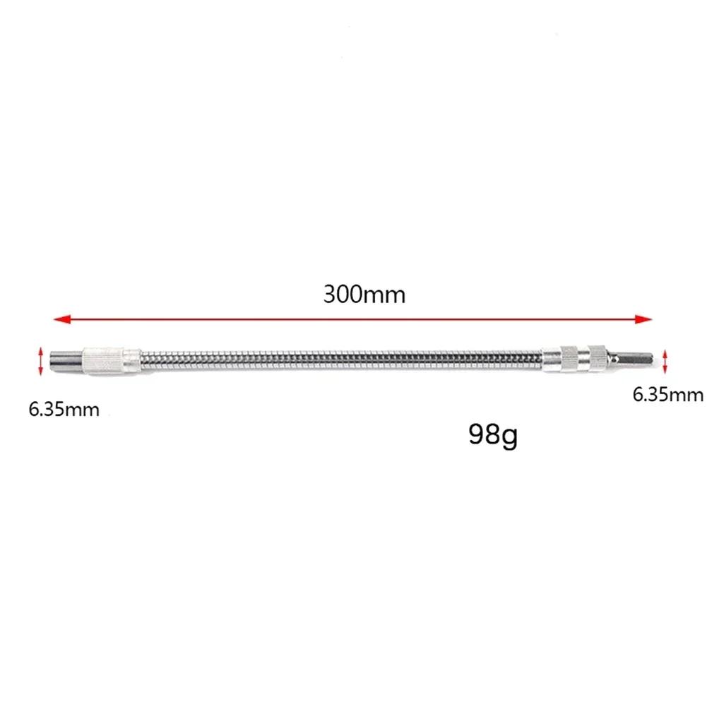 Electric Screwdriver Extend Rod 1/4 Hex Flexible Shaft Bit Holder 150-400mm Impact Driver Ratchet Screwdriver Manual Tools