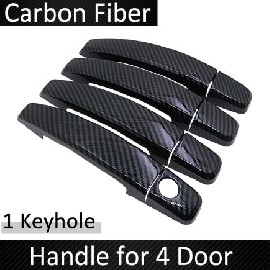 

Черное углеродное волокно для Chevrolet Holden Captiva Daewoo Winstorm 2006 ~ 2018 2014 2015 2016 2017, крышка дверной ручки автомобиля Handle 1 Keyholes