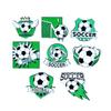 8PCS Elegant Soccer Themed Brooches Zinc Alloy Safety Corsage Pin Souvenir Perfect For Gifting And Event