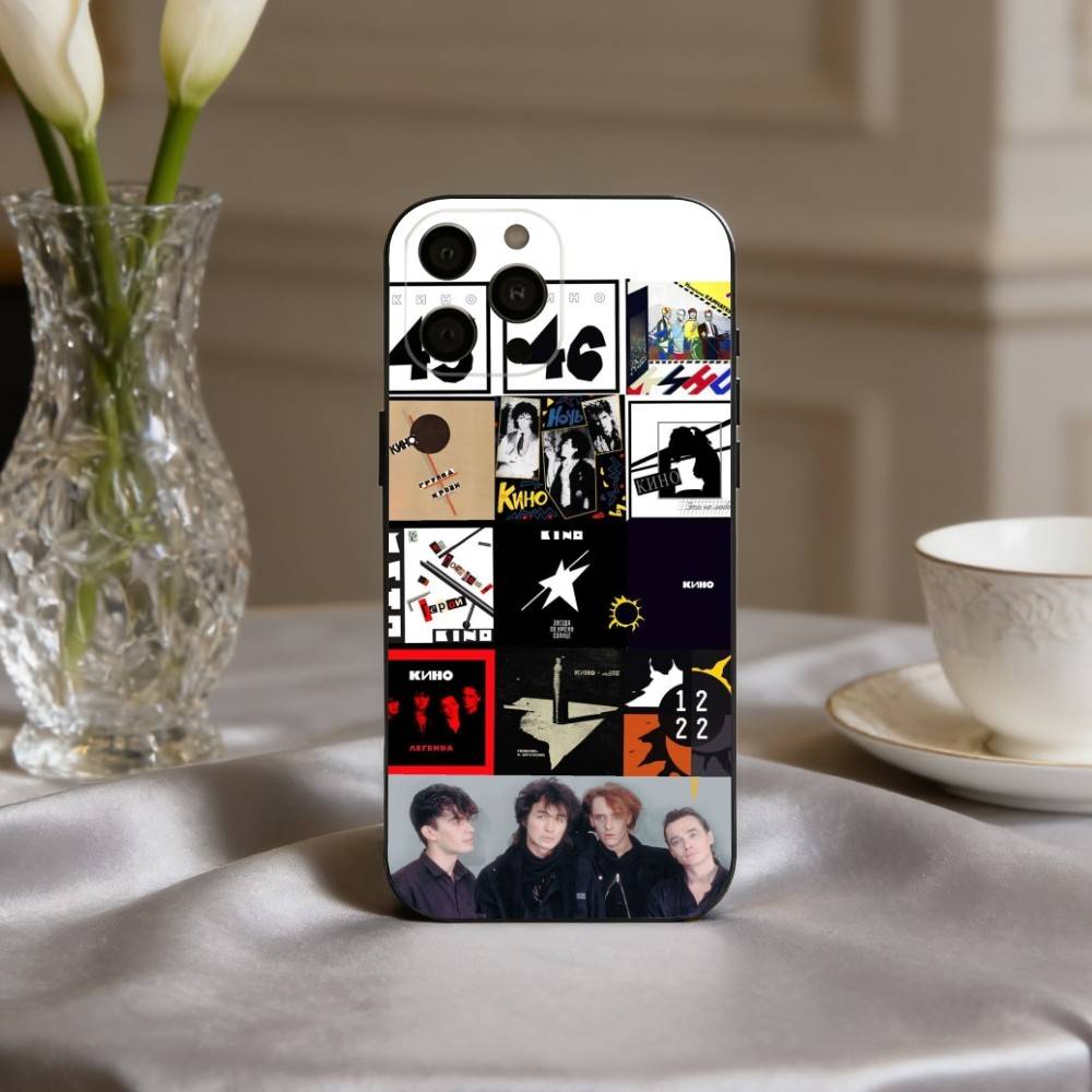 R-Russia Rock B-Band Viktor Tsoi K-Kino Phone Case For iPhone 17,16,15,14,13,12,11 Plus,Pro Max,XS,Soft Silicone Black Cover