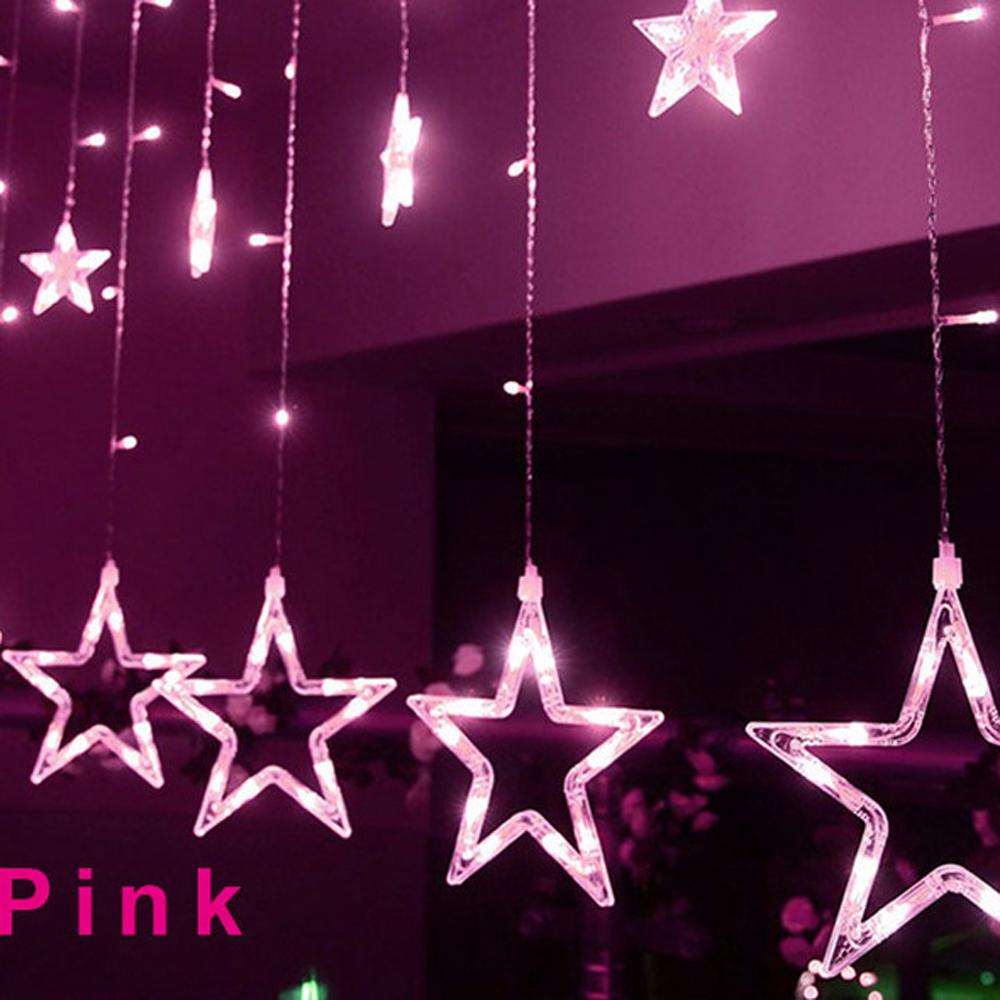 2.5M Christmas LED Lights Curtain String Lighting For Holiday Wedding Garland Party Decoration