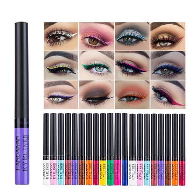 Matita per eyeliner colorata Occhi Cosmetici Penna per eyeliner liquida marrone Trucco Eyeliner colorati Eyliner con punta in feltro impermeabile